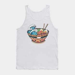 Ocean Waves In Ramen Bowl Tank Top